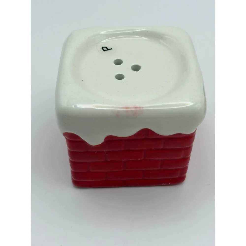 Pier 1 Imports Santa Legs Chimney Salt and Pepper Shakers Set Christmas Holiday
